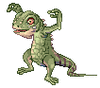 GIF animado (11239) Icono iguana verde