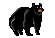GIF animado (10269) Icono oso negro