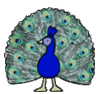 GIF animado (7252) Icono pavo real