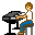 GIF animado (13078) Icono pianista