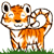 GIF animado (10017) Icono tigre feliz