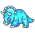 GIF animado (7650) Icono triceratops
