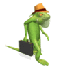 GIF animado (11254) Iguana caminando trabajo