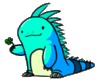 GIF animado (11261) Iguana kawaii