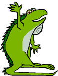 GIF animado (11267) Iguana saludando