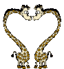 GIF animado (2197) Jirafas romanticas