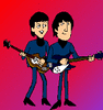 GIF animado (12329) John lennon paul mccartney