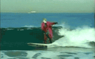 GIF animado (13367) Joker surfeando