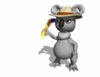 GIF animado (9476) Koala con un boomerang