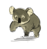 GIF animado (9478) Koala corriendo