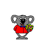GIF animado (2201) Koala enamorado