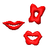 GIF animado (2591) Labios besando