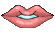 GIF animado (2597) Labios besando