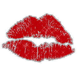 Imagen GIF de Labios brillantes animado