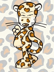 GIF animado (9586) Leopardo dibujos