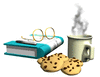 GIF animado (838) Libro grafas cafe cookies