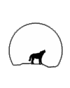 GIF animado (10904) Lobo aullando a la luna llena