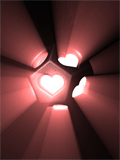 GIF animado (12434) Luces disco corazones