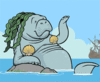 GIF animado (5912) Manati sirena