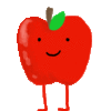 GIF animado (1153) Manzana adorable