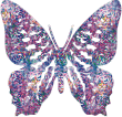 GIF animado (1900) Mariposa glitter