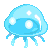 GIF animado (6151) Medusa azul
