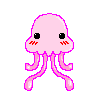 GIF animado (6177) Medusa rosa