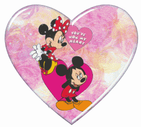 GIF animado (4238) Mickey minnie enamorados