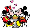 GIF animado (4239) Mickey minnie enamorados