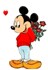 GIF animado (4242) Mickey mouse enamorado