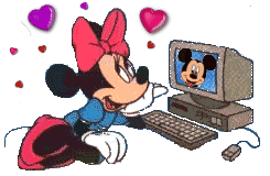 GIF animado (4245) Minnie mouse enamorada