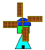 GIF animado (11721) Molino de holanda