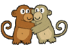 GIF animado (2223) Monitos romanticos