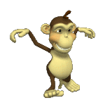 GIF animado (9698) Mono andando