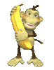 GIF animado (9723) Mono platano