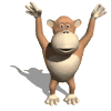 GIF animado (9726) Mono saltando