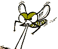 GIF animado (8524) Mosquito chupando sangre