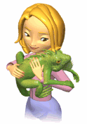 GIF animado (11273) Mujer iguana