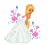GIF animado (2815) Mujer traje novia