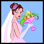 GIF animado (2821) Mujer traje novia
