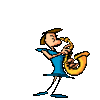 GIF animado (13087) Nina saxofonista