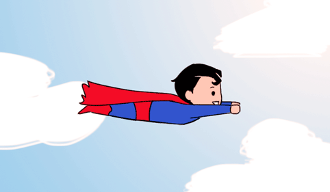GIF animado (14618) Nino superman