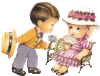 GIF animado (5263) Ninos romanticos