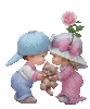 GIF animado (5268) Ninos romanticos