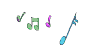 GIF animado (13201) Notas apareciendo