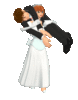 GIF animado (2832) Novia cargando novio