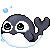 GIF animado (6226) Orca kawaii