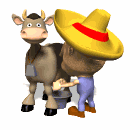 GIF animado (10096) Ordenando la vaca