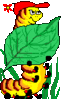 GIF animado (8124) Oruga comiendo