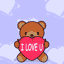 GIF animado (2238) Osito amor